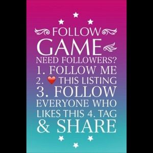 ❤️❤️❤️Follow game ❤️❤️❤️